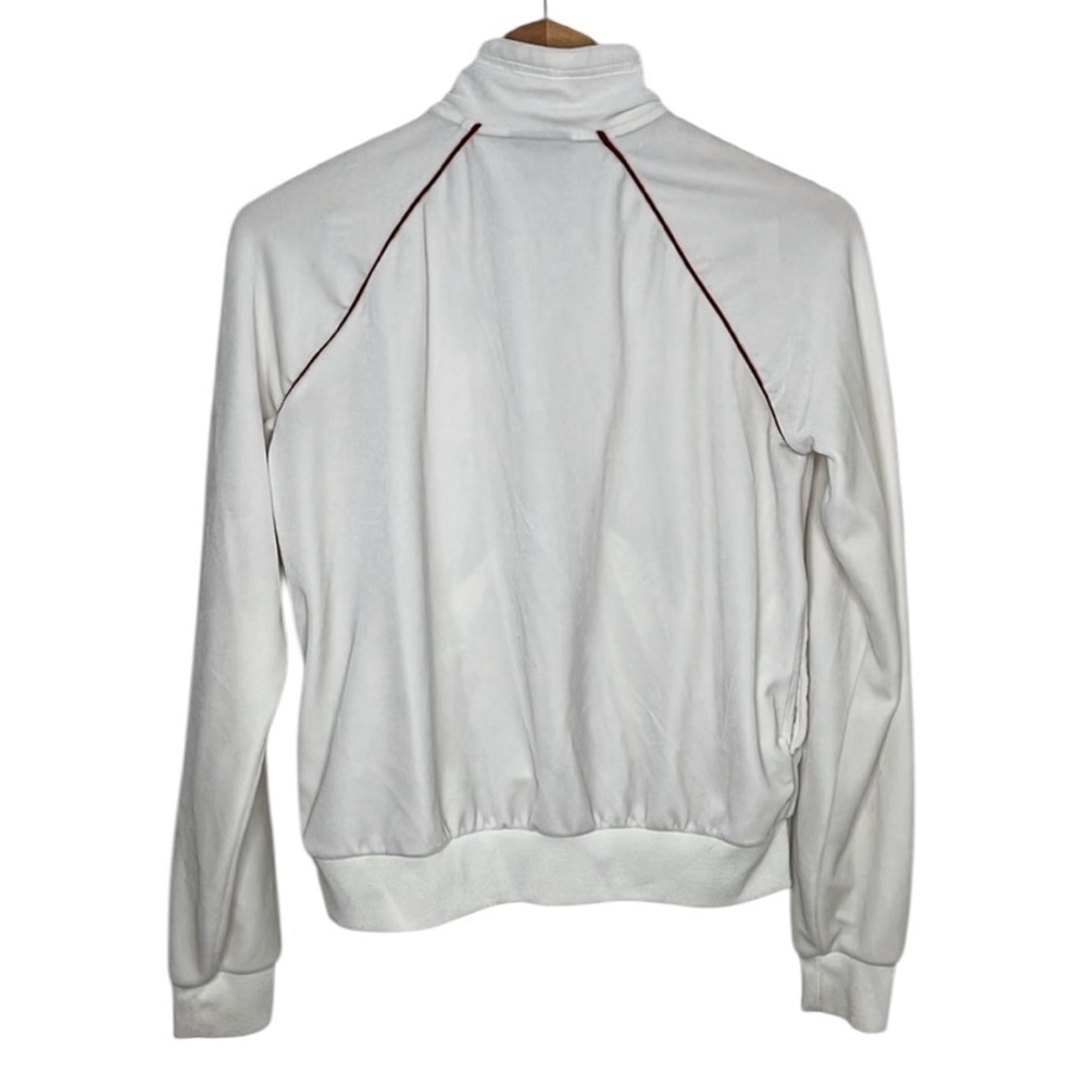 Nike White Velour Zip Tracksuit Jacket Women Size M Blemish - Picture 7 of 7